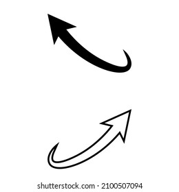Wachstumstrend-Diagramm Symbol Vektorset. Sammlung von Profit-Graphen-Illustrationen Pfeilsymbol oder Logo nach oben.