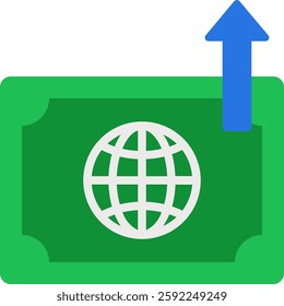 Growth Vector Design for Business Success. Financial increase symbol, investment progress icon, economic expansion illustration