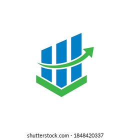 Vector de crecimiento, vector de logotipos financieros