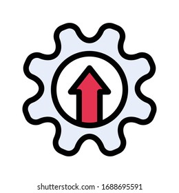 Vektorillustration-Flachfarbsymbol 