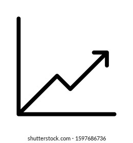 growth vector glyph flat icon 