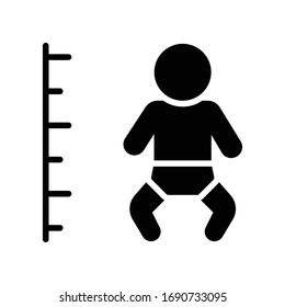 growth vector glyph flat icon 