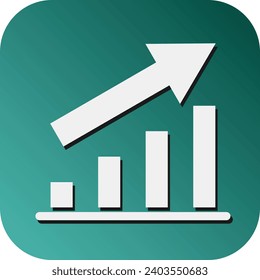 Growth Vector Glyph Gradient Background Icon For Personal And Commercial Use.
