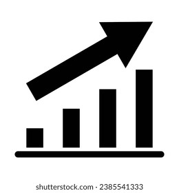Growth Vector Glyph Icon For Personal And Commercial Use.
