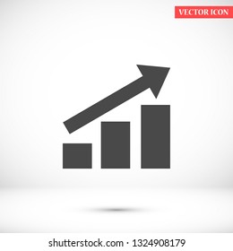 growth vector icon 10 eps