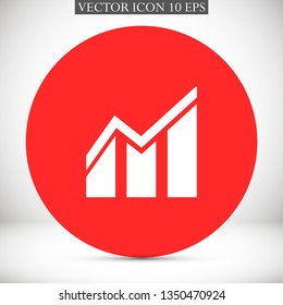 growth vector icon 10 eps