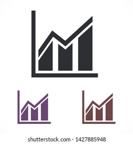 growth vector icon 10 eps , Lorem ipsum Flat design