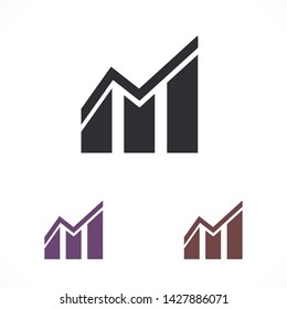 growth vector icon 10 eps , Lorem ipsum Flat design
