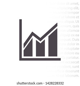 growth vector icon 10 eps , Lorem ipsum Flat design