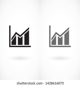 growth vector icon 10 eps , Lorem ipsum Flat design