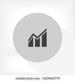 growth vector icon 10 eps , Lorem ipsum Flat design