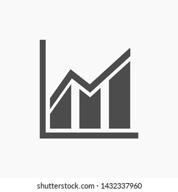 growth vector icon 10 eps , Lorem ipsum Flat design
