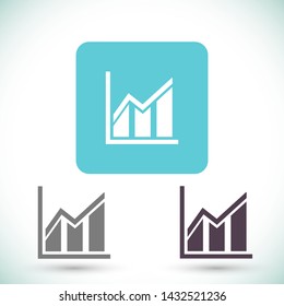 growth vector icon 10 eps , Lorem ipsum Flat design