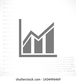 growth vector icon 10 eps , Lorem ipsum Flat design