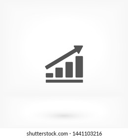 growth vector icon 10 eps , Lorem ipsum Flat design