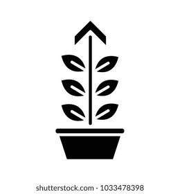 Growth vector icon
