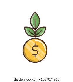 Growth vector icon