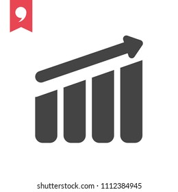 Growth vector icon