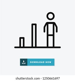Growth vector icon