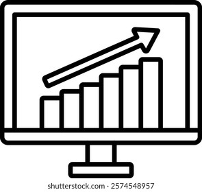 Growth vector icon. Can be used for printing, mobile and web applications.