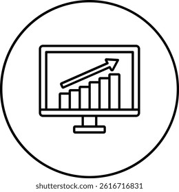 Growth vector icon. Can be used for printing, mobile and web applications.