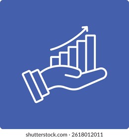 Icono de Vector de crecimiento. Se puede utilizar para aplicaciones de impresión, móviles y de Web.