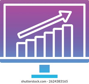 Growth vector icon. Can be used for printing, mobile and web applications.