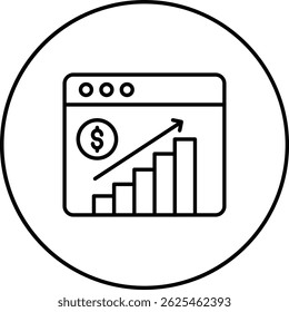 Ícone do vetor de crescimento. Pode ser usado para impressão, aplicativos móveis e da Web.
