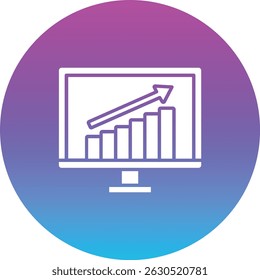 Ícone do vetor de crescimento. Pode ser usado para impressão, aplicativos móveis e da Web.