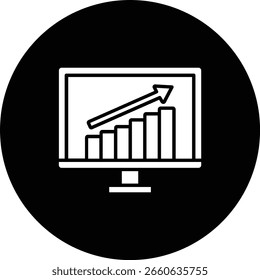 Ícone do vetor de crescimento. Pode ser usado para impressão, aplicativos móveis e da Web.