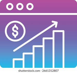 Icono de Vector de crecimiento. Se puede utilizar para aplicaciones de impresión, móviles y de Web.