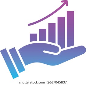 Icono de Vector de crecimiento. Se puede utilizar para aplicaciones de impresión, móviles y de Web.