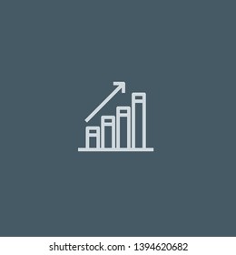 Growth vector icon. Growth concept stroke symbol design. Thin graphic elements vector illustration, outline pattern for your web site design, logo, UI. EPS 10.