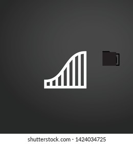 Growth vector icon. Growth concept stroke symbol design. Thin graphic elements vector illustration, outline pattern for your web site design, logo, UI. EPS 10.