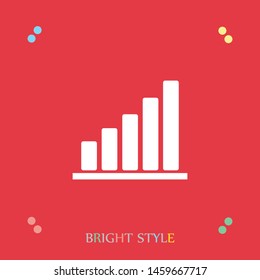 A growth vector icon flat design. A growth sign. A symbol of a growth.