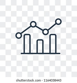 Growth vector icon isolated on transparent background, Growth logo concept