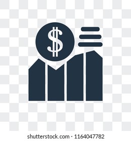 Growth vector icon isolated on transparent background, Growth logo concept