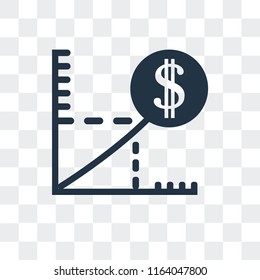 Growth vector icon isolated on transparent background, Growth logo concept