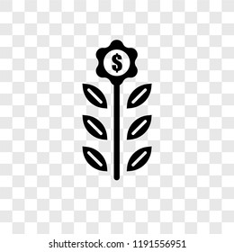 Growth vector icon isolated on transparent background, Growth transparency logo concept