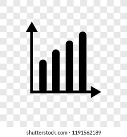 Growth vector icon isolated on transparent background, Growth transparency logo concept