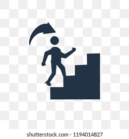 Growth vector icon isolated on transparent background, Growth transparency concept can be used web and mobile