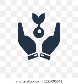 Growth vector icon isolated on transparent background, Growth transparency concept can be used web and mobile