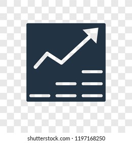 Growth vector icon isolated on transparent background, Growth transparency logo concept