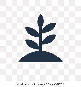 Growth vector icon isolated on transparent background, Growth transparency concept can be used web and mobile