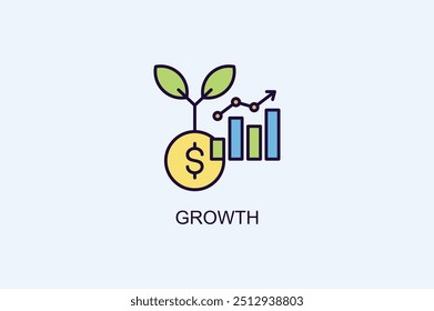 Growth Vector Icon Or Logo Illustration