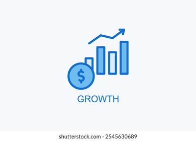 Growth Vector Icon Or Logo Illustration