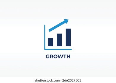 Vetor de CRESCIMENTO, ícone ou logotipo sinal símbolo isolado ilustração