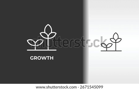 Growth Vector, Icon Or Logo Sign Isolated Symbol Illustration