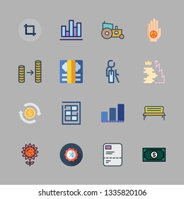 growth vector icon set