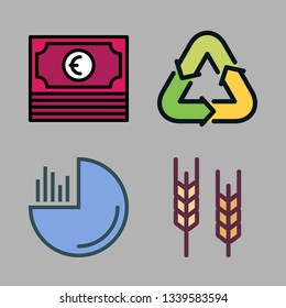 growth vector icon set